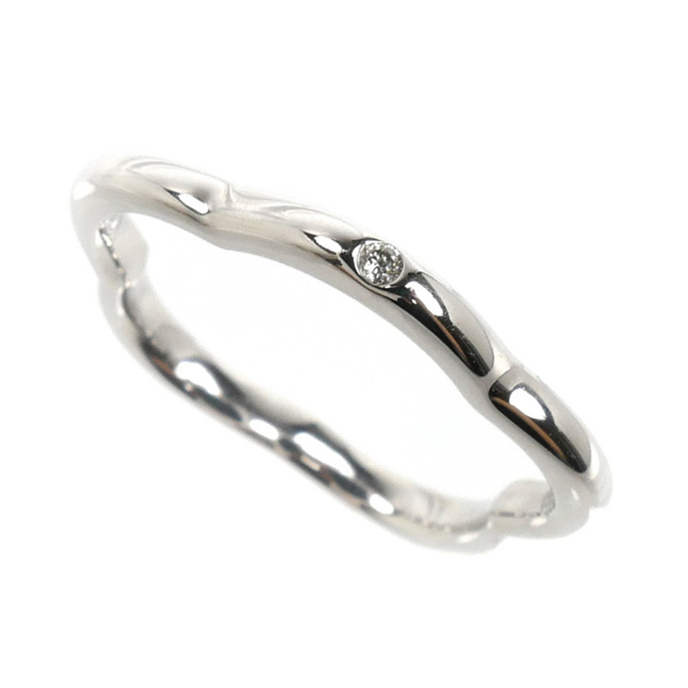 CHANEL 18k Silver Diamond Ring